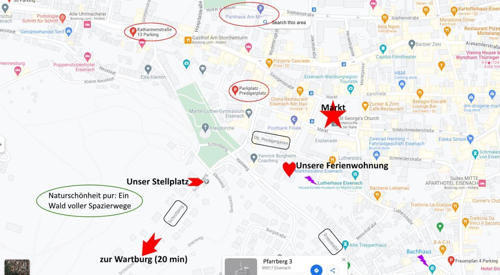 Marktresidenz Eisenach- Stilvolle Maisonette Mit 3 Zimmern Und 2 Baedern Dış mekan fotoğraf